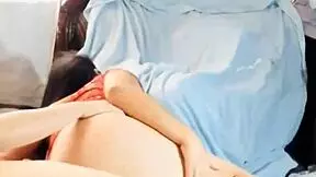 Hanging out with my best friend's boss, this latina milf in her dress