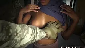 Arab teen sucks cock hard for first time at remote spot.