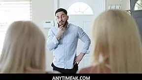 Wow, freeuse blonde teens in family threesome with husband!