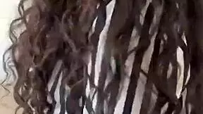 young spanish girl showing her body features