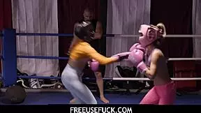 Girls get fucked by coach while boxing? Summer Vixen and Gia Dibella in taboo freeuse.