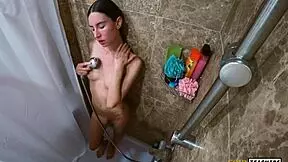 Very Attractive Neighbor Invited Me to Shower and Join Her Fun