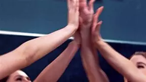 Petite Asian Lulu Chu Seduces Cheerleading Captain for Team Spot