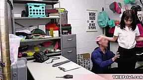 cute aria valencia caught stealing, offers tight teen 18+ pussy