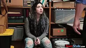 i fucked my curvy teen thief stepdaughter at the office