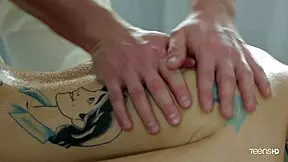 Hot teen nixie gets massage and blowjob 😍