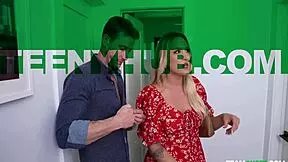 the nanny's new look: charley hart, lysagna delray, and ryan mclane in hardcore pov blowjob.