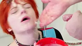 Extreme hard fisting with Cummie, the painal cum cat, in wild teen domination scene
