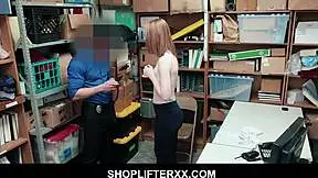 old security, wanna fuck this horny redhead katy kiss in your office?