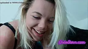 i got a blowjob from the blonde neighbor, but it was so deepthroat