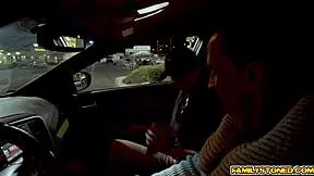 Kyra Rose gives blowjob to her stepuncle's huge man meat