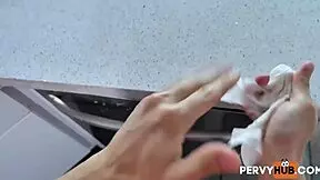 uptight stepsis lets stepbro fuck her petite teen ass in hardcore pov