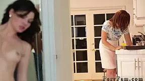 Teen fucks white cock in risky birthday capers!