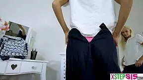 tiny teen stepsister emma hix skips school for monster cock