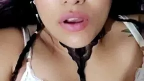 Look at that face of pleasure while she masturbates for you, Bluee is beautiful.