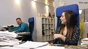 i'm bambi brooks, and i gived my dad a hot blowjob with my natural tits bouncing