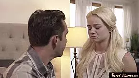 Stepsister Rubs Her Cunt While COCKRIDING!