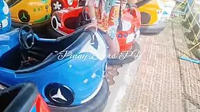 Teen Amateurs Risk Hardcore Creampie In Amusement Park! So Horny!