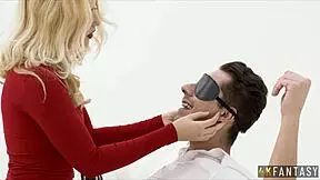 Blonde Samantha bends over for a relaxing session.