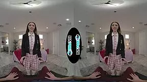 Cute redhead gets creamed by fat cock in vr porn 😏