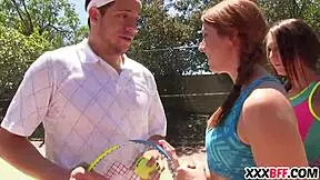 Petite Teen Sluts Engage in Hardcore Lesbian Group Sex at Summer Camp