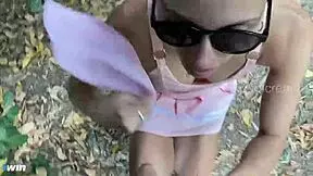 hey, lost in the forest on a school trip, nicord gives petite latina teen a creampie after anal 😏