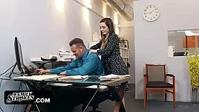 Big daddy got bambi brooks riding on top of his cock with deepthroat blowjob