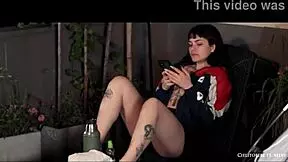 Cielitobebe says, 'let's have sex with the neighbors on the camping terrace.' They enjoy a group threesome outdoors.