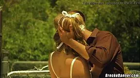 Brooke Banner's Stepdad Shoots Load On Her Belly