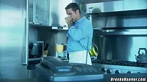 Brooke Banner's Stepdad Shoots Load On Her Belly