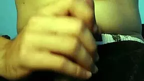 teen gives handjob to hot white monster cock