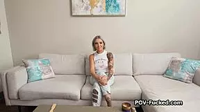 Luna is fucking on camera for her very first time in this casting.