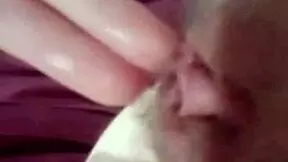 Cute teen masturbating with toys in video