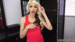 Step sister gives blowjob to comrades in taboo pov hardcore scene