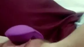 Cute teen masturbating with toys in video