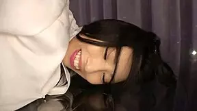 beautiful font designer ends sexless life with hardcore blowjob cumshot