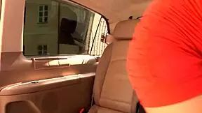 Sexy busty Czech Terra Sweet seduces guy for backseat banging