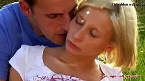 I, uh, got this V blonde German girl flashing tiny tits in public, ya know!