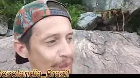 Behind the scenes recording on the beach.