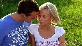 I, uh, got this V blonde German girl flashing tiny tits in public, ya know!