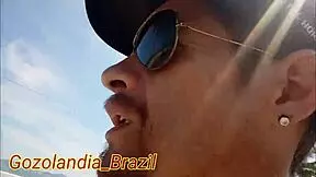 Behind the scenes recording on the beach.