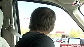 skinny blonde teen with small natural tits and pierced nipples picked up on the street