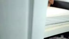 Hard Cock Drives Into Stepsister's Tight Shaved Pussy From Behind