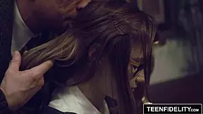 teenfidelity - cutie alaina dawson creampied on teachers desk, ohh it feels soo good