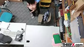 Penelope Reed, the teen thief, gets punished in the garage, he says.