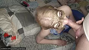 hot teen 18+ blonde sucks big dick and rides hard... real climax! 😍