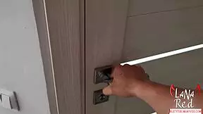 Natural tits shower orgasm scene
