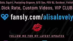 female pov blowjob handjob cock sucking cumshot in mouth sperm on body with alisa lovely