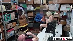 I caught the gal thief and slammed her hard in the office