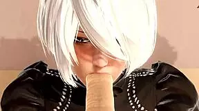 nier: automata 2b in wild 3d hentai adventure